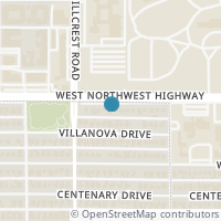 Map location of 3301 Northwest Parkway, University Park, TX 75225