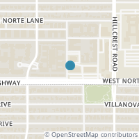 Map location of 8616 Turtle Creek Boulevard #501, Dallas, TX 75225