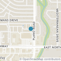 Map location of 10687 Plumwood Parkway, Dallas, TX 75238