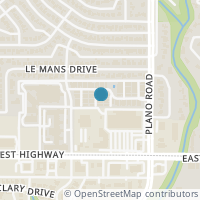 Map location of 8636 Ballifeary Place, Dallas, TX 75238