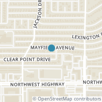Map location of 1506 Mayfield Avenue, Garland, TX 75041