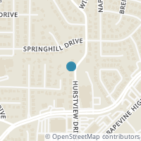 Map location of 2733 Hurstview Drive #C, Hurst, TX 76054