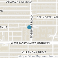 Map location of 8629 Edgemere Road #11, Dallas, TX 75225