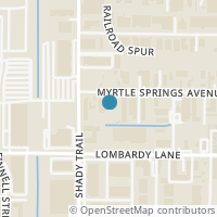 Map location of 2614 Myrtle Springs Ave, Dallas TX 75220