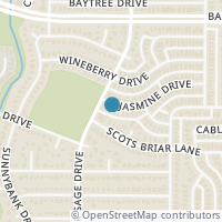 Map location of 4708 Jasmine Drive, Fort Worth, TX 76137