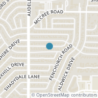 Map location of 9837 Chiswell Rd, Dallas TX 75238