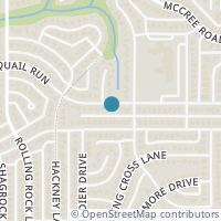 Map location of 11142 Quail Run Street, Dallas, TX 75238