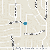 Map location of 2821 Autumn Drive, Hurst, TX 76054