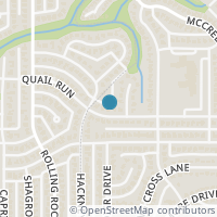 Map location of 11111 Quail Run Street, Dallas, TX 75238