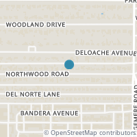 Map location of 6207 Northwood Road, Dallas, TX 75225