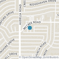 Map location of 9008 Prominence Drive, Dallas, TX 75238