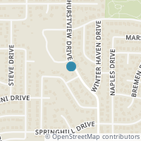 Map location of 2845 Hurstview Drive, Hurst, TX 76054
