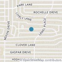 Map location of 3860 Van Ness Lane, Dallas, TX 75220