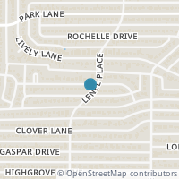 Map location of 3898 Van Ness Lane, Dallas, TX 75220