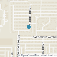 Map location of 1801 Hemlock Drive, Garland, TX 75041