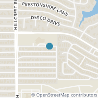 Map location of 7018 Woodland Drive, Dallas, TX 75225