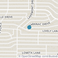 Map location of 4104 Saranac Drive, Dallas, TX 75220