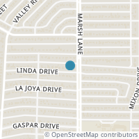 Map location of 3649 Linda Drive, Dallas, TX 75220