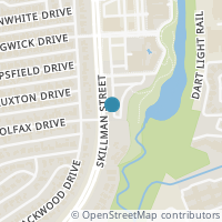 Map location of 7017 Mistflower Lane, Dallas, TX 75231
