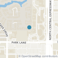 Map location of 8 Glenmeadow Court, Dallas, TX 75225