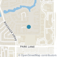 Map location of 23 Glenmeadow Court, Dallas, TX 75225
