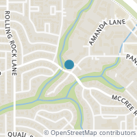 Map location of 13255 Pandora Drive, Dallas, TX 75238