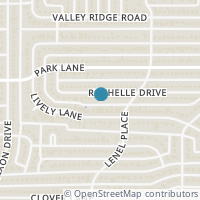 Map location of 3964 Rochelle Drive, Dallas, TX 75220