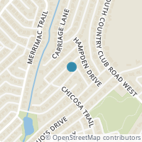 Map location of 1414 Stony Brook Lane, Garland, TX 75043