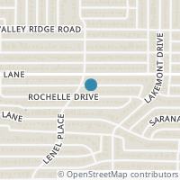 Map location of 4021 Rochelle Drive, Dallas, TX 75220