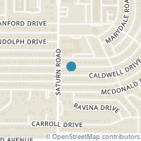 Map location of 1317 Caldwell Drive, Garland, TX 75041