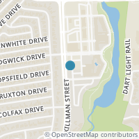 Map location of 7141 Mistflower Lane, Dallas, TX 75231