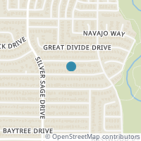 Map location of 4737 Misty Ridge Drive, Fort Worth, TX 76137