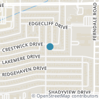 Map location of 9416 Aldwick Drive, Dallas, TX 75238