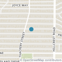 Map location of 6725 Prestonshire Lane, Dallas, TX 75225