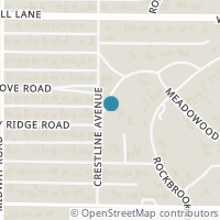 Map location of 4444 Valley Ridge Road, Dallas, TX 75220