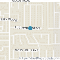 Map location of 407 Augustine Drive, Euless, TX 76039