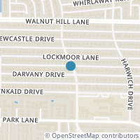 Map location of 3195 Darvany Drive, Dallas, TX 75220