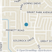 Map location of 7763 Park Run Road, Fort Worth, TX 76137