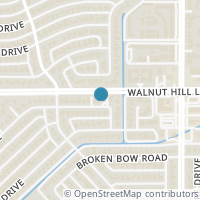 Map location of 9647 Crestedge Drive, Dallas, TX 75238