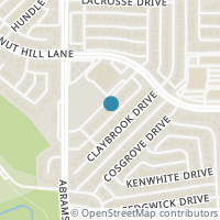 Map location of 7116 Winedale Drive, Dallas, TX 75231