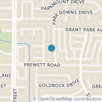 Map location of 7775 Park Downs Dr, Fort Worth TX 76137