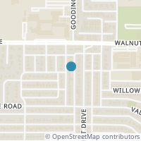 Map location of 9926 Gooding Drive, Dallas, TX 75220