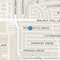 Map location of 3042 Newcastle Drive, Dallas, TX 75220