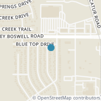 Map location of 8664 Hawkview Drive, Fort Worth, TX 76179