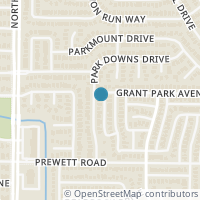 Map location of 7816 Park Downs Dr, Fort Worth TX 76137