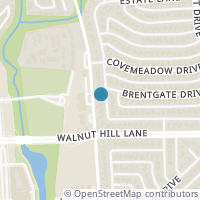 Map location of 9723 Elmcrest Drive, Dallas, TX 75238