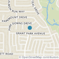 Map location of 7850 Park Falls Court, Fort Worth, TX 76137