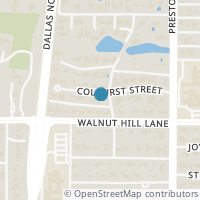 Map location of 5858 Colhurst Street, Dallas, TX 75230