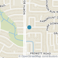 Map location of 4506 Parkview Lane, Fort Worth, TX 76137