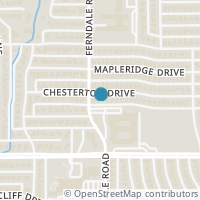 Map location of 10212 Chesterton Drive, Dallas, TX 75238